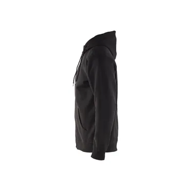 Luvtröja med dragkedja, Svart Strl. XL