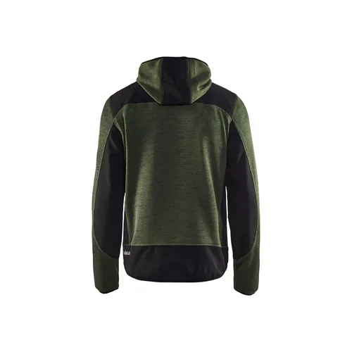 Stickad jacka, Armégrön/Svart Strl. XL