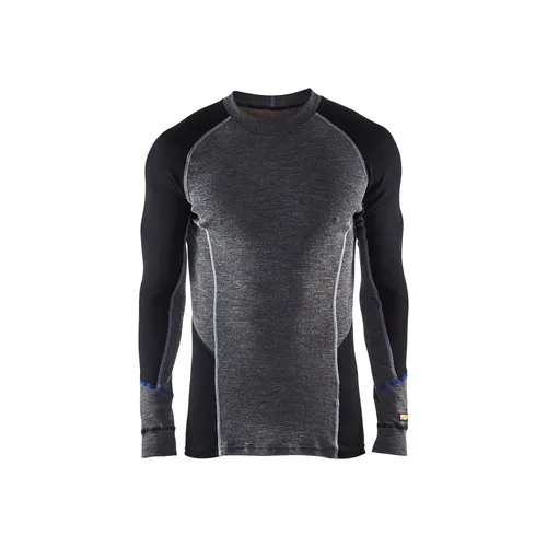Underställströja Warm, Grå/Svart Strl. XXL