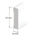 Golvsockel 12x57 mm