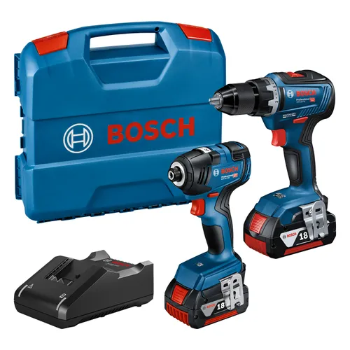 Kombikit GDR 18 V-200 & GSR 18 V-55 2x4.0 Ah, L-BOXX