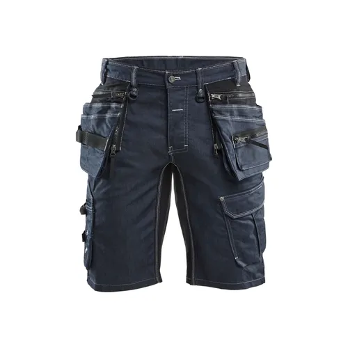 Hantverksshorts med stretch X1900, Marinblå/Svart Strl. C48