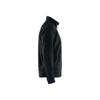 Tröja med dragkedja, Svart/Gul Strl. XL