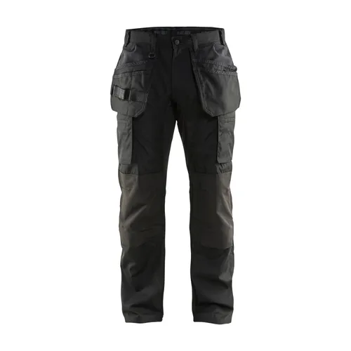 Servicebyxa Plain m. stretch, Svart Strl. C48
