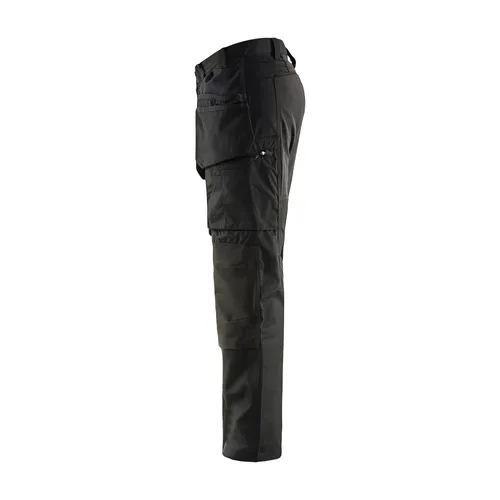 Servicebyxa Plain m. stretch, Svart Strl. C48