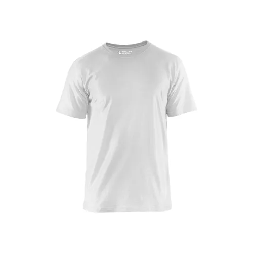 T-shirt Bas, Vit Strl. M