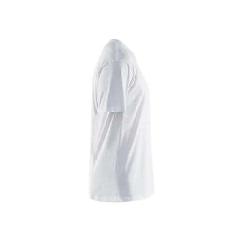 T-shirt Bas, Vit Strl. M