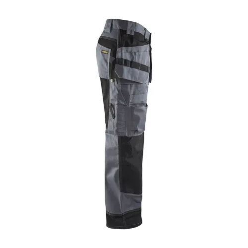 Hantverksbyxa Twill, Grå/Svart Strl. C48