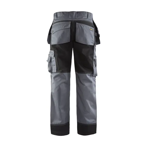 Hantverksbyxa Twill, Grå/Svart Strl. C48