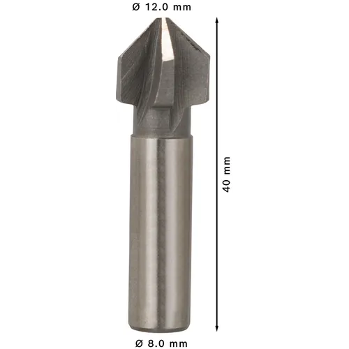 Konisk försänkare HSS 12 mm