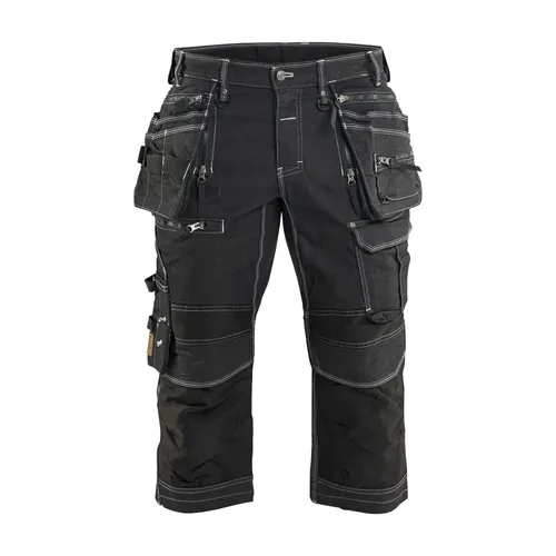 Hantverksbyxa pirat med stretch X1900, Svart Strl. C46
