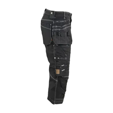 Hantverksbyxa pirat med stretch X1900, Svart Strl. C46