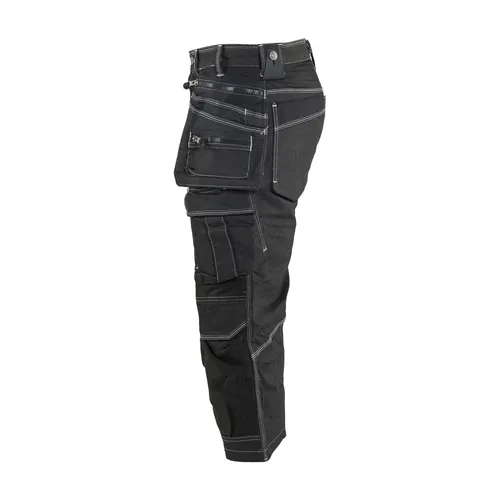 Hantverksbyxa pirat med stretch X1900, Svart Strl. C46