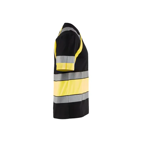 T-shirt Varsel, Svart/Gul Strl. XL