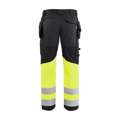 Varselbyxa med stretch, Svart/Gul Strl. C54
