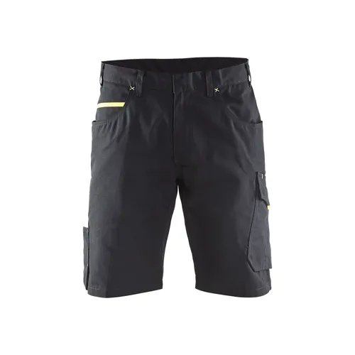 Serviceshorts, Svart/Gul Strl. C50