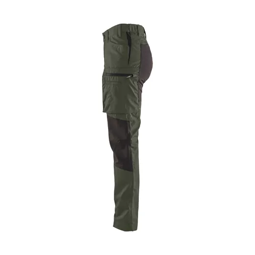 SERVICEBYXA 7159 DAM M STRETCH PANEL ARMEGRÖN/SVART C36