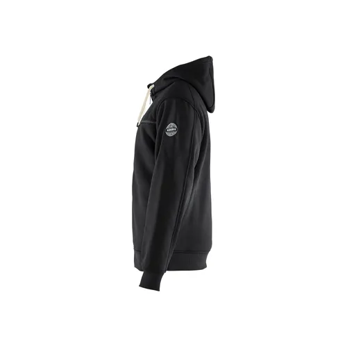 Luvtröja med piléfoder, Svart Strl. XL