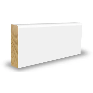 Salningslist vitmålad furu 19x27 mm, 2400 mm