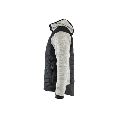 Hybridjacka, Gråmelerad/Svart Strl XL