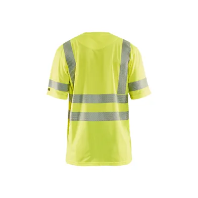 T-shirt Varsel, UV-skyddad, Gul Strl. L