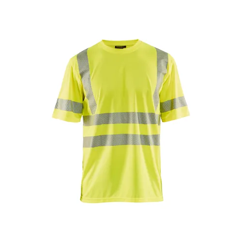 T-shirt Varsel, UV-skyddad, Gul Strl. L
