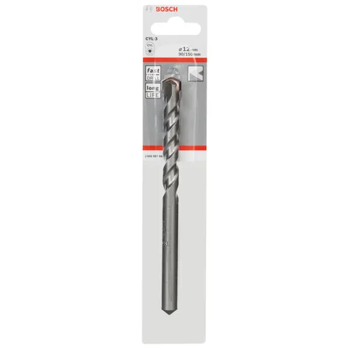 Betongborr silver CYL-3 12x150 mm