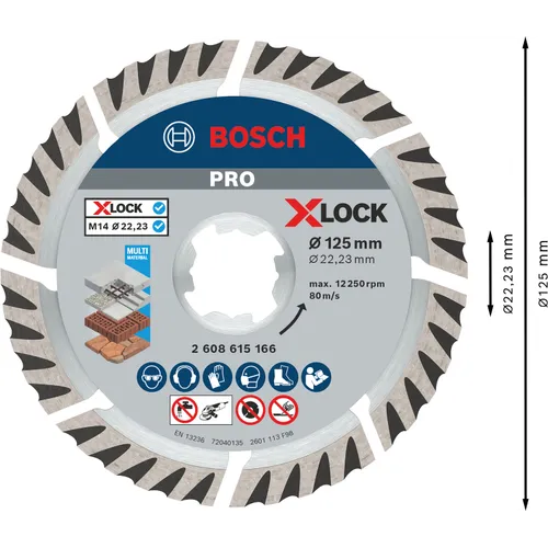 Diamantkapskiva X-Lock Universal Standard 125 mm
