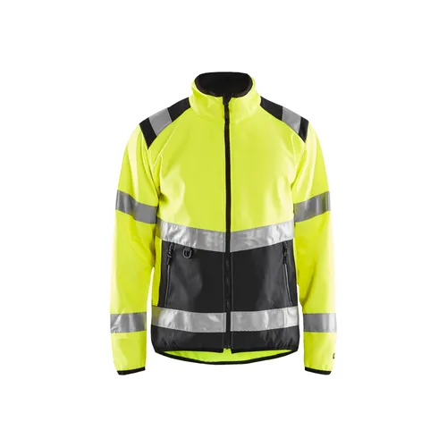 Varseljacka Softshell, Gul/Svart Strl. M