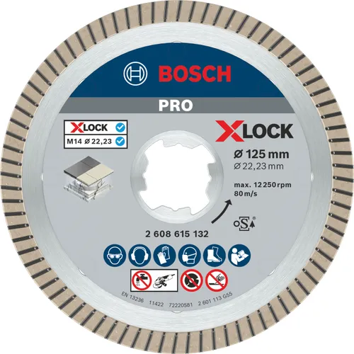 Diamantkapskiva X-Lock Ceramic Extra Clean 125 mm