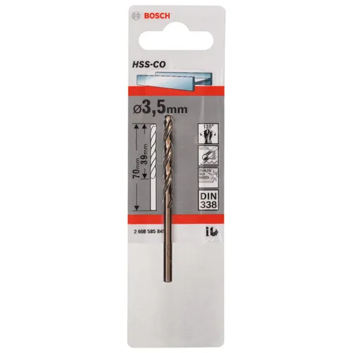 Metallborr HSS-CO 3,5x39/70 mm, 1-pack