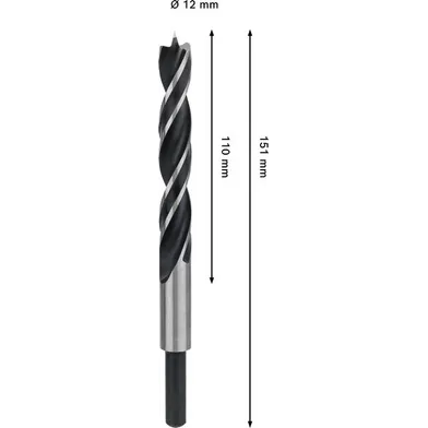 Träspiralborr pro 12x110/151 mm, 1-pack