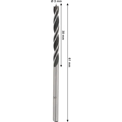 Träspiralborr pro 3x30/61 mm, 1-pack