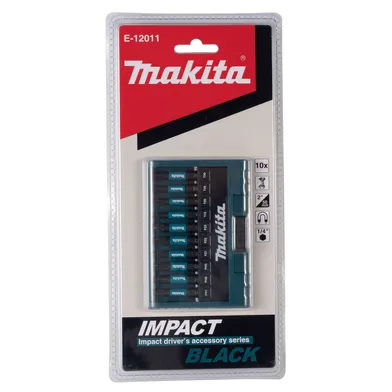Bitssats Impact Black 10 delar, 50 mm