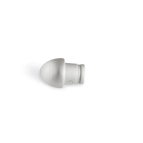 Hörndel kv.rund alu silver matt 10 mm