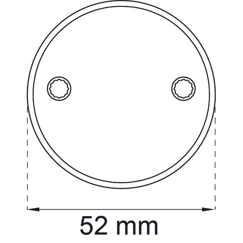 Täckbricka 4265 Zink, Krom