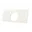 Gångjärnsförstärkning f. dörr 110x50 mm, Vit