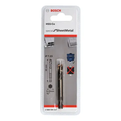 Centreringsborr HSS-Co 7,15x65 mm