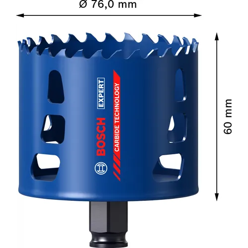 Hålsåg Tough Material Carbide 76 mm