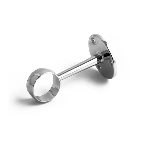 Rörhållare öppen Krom, 2-pack