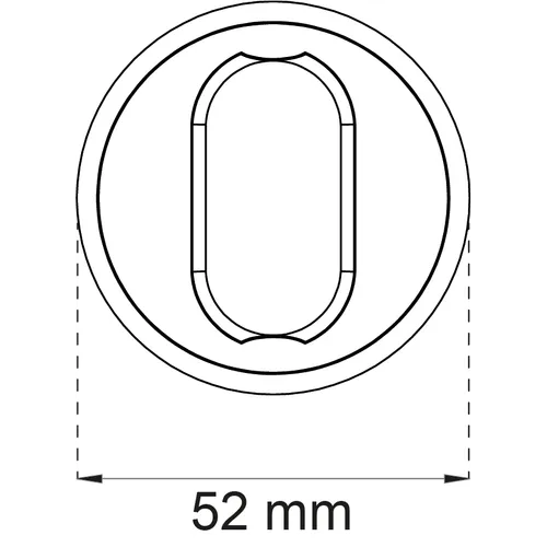 Cylinderring Universal 9+7 mm, Borstad krom