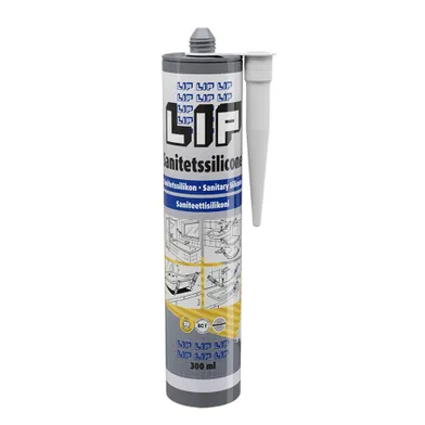 Sanitetssilikon 300 ml, Koksgrå