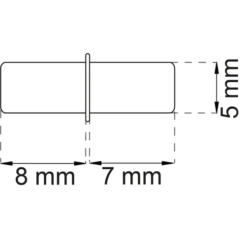 Hyllbärare 5 mm, FZB, 8-pack