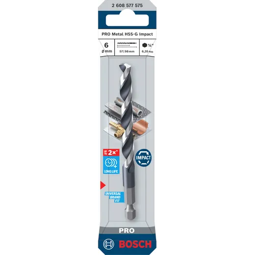 Metallborr HSS-G Impact 6 mm, 1-pack