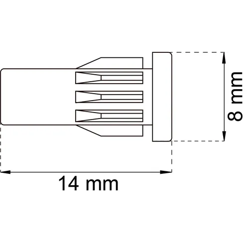 Hylsmutter M5 Nickel, 2-pack