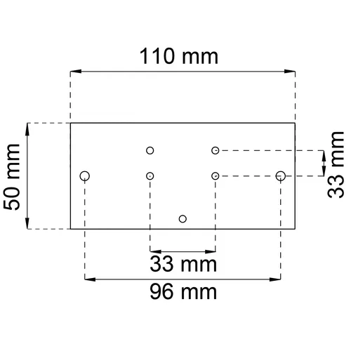Gångjärnsförstärkning f. skåp 110x52 mm, Vit