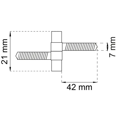 Pinngångjärn 2406 Mässing, 2-pack