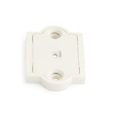 Fästbricka 2434 Vit, 2-pack