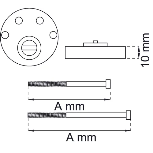Tillbehör till rund cylinder
