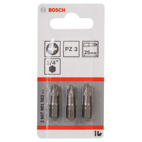 Bits PZ 25 mm Extra Hard PZ3, 3-pack